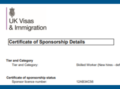 Certificate of sponsorship: a guide for employers immtell | immtell